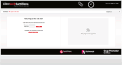 Desktop Screenshot of continguts.llibrewebsantillana.cat